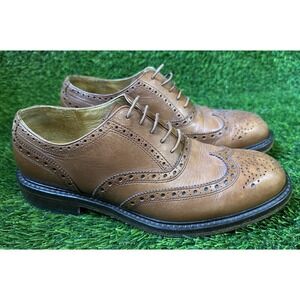 Men's Polo‎ Ralph Lauren Wingtip Oxford's Leather Tan Size 9D
